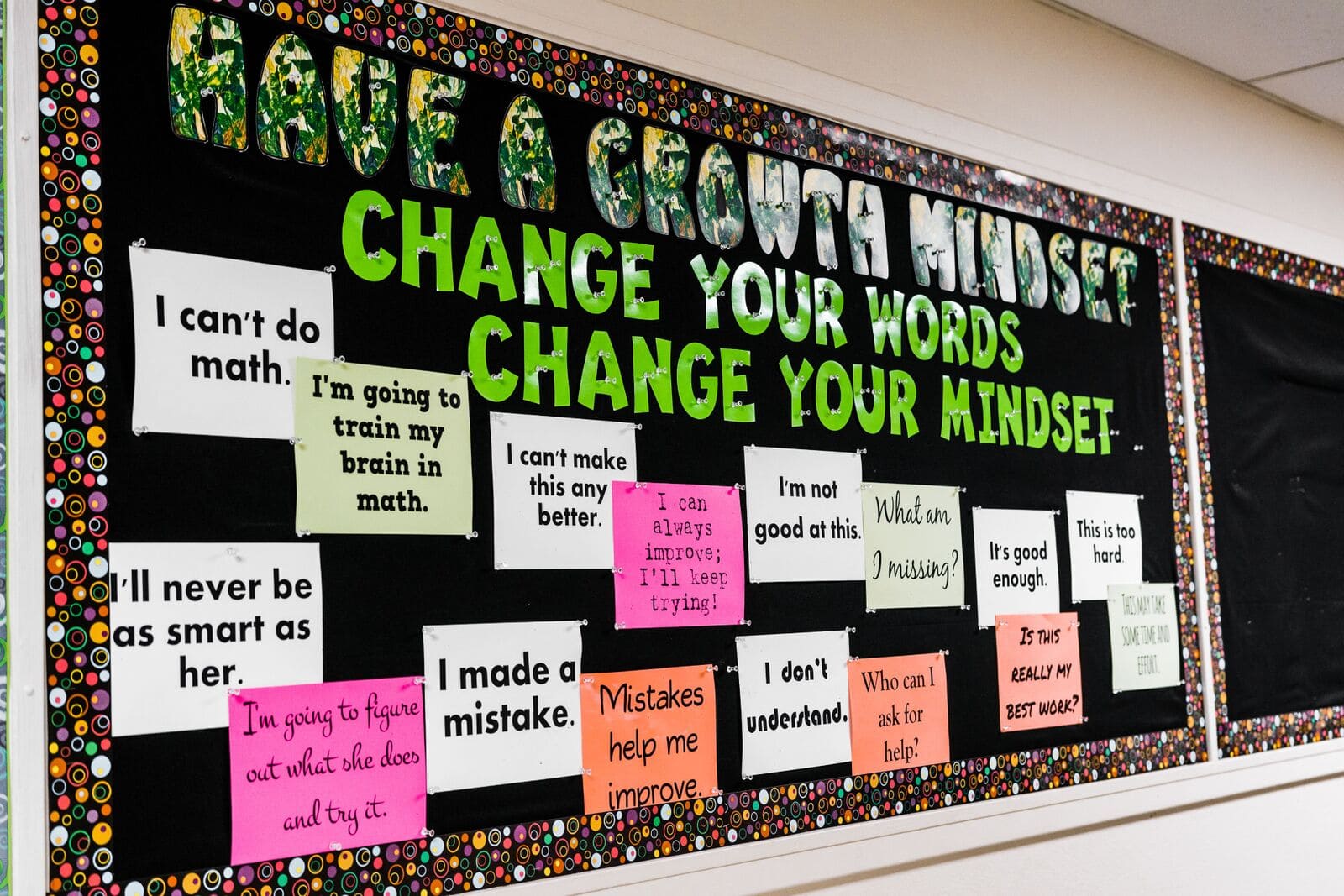 Have a growth mindset blackboard