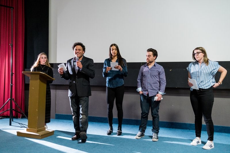 2019 Film Festival Judges Steve Dierkins, Sarah Francis, Kyle Pearsall, and Andrea Brayer